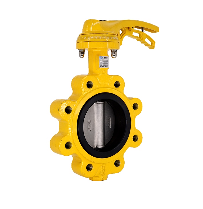 有靠背單夾式手柄蝶閥 有靠背單夾式手柄蝶閥