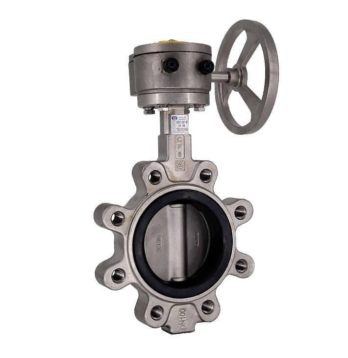 有靠背—不銹鋼單夾式蝸輪蝶閥