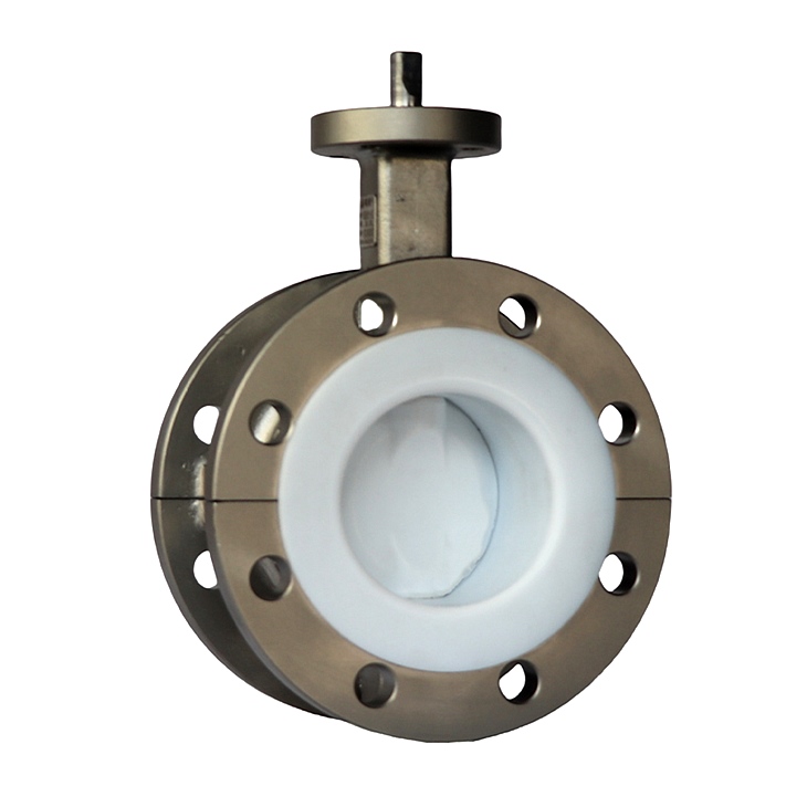 全襯不銹鋼法蘭式無(wú)頭蝶閥