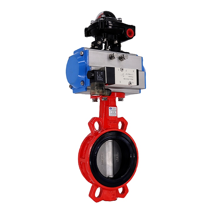 無靠背對夾式氣動蝶閥