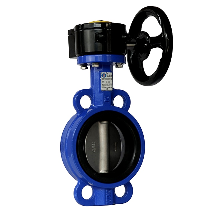 有靠背對(duì)夾式蝸輪蝶閥