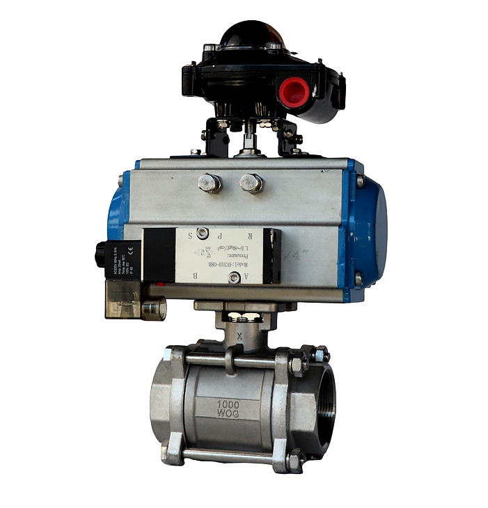 螺紋式-三片式氣動球閥 螺紋式-三片式氣動球閥