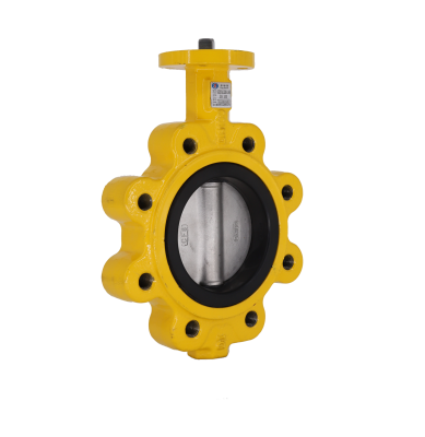 有靠背單夾式無(wú)頭蝶閥