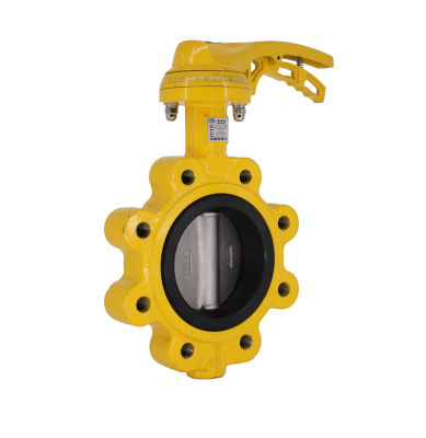 有靠背單夾式手柄蝶閥