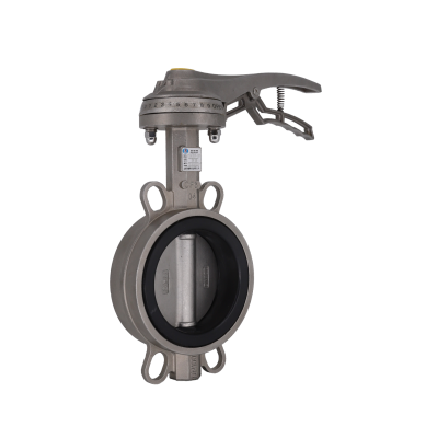 有靠背—不銹鋼對(duì)夾式手柄蝶閥