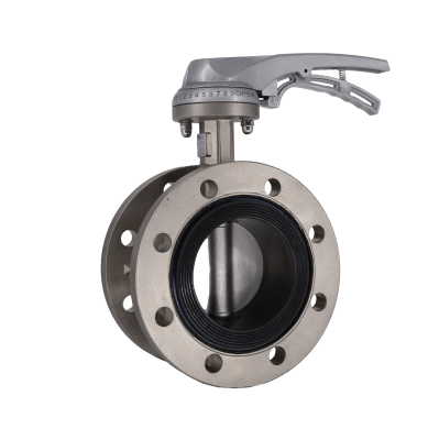 不銹鋼法蘭式手柄蝶閥