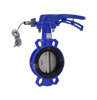 無靠背對夾發(fā)訊手柄蝶閥