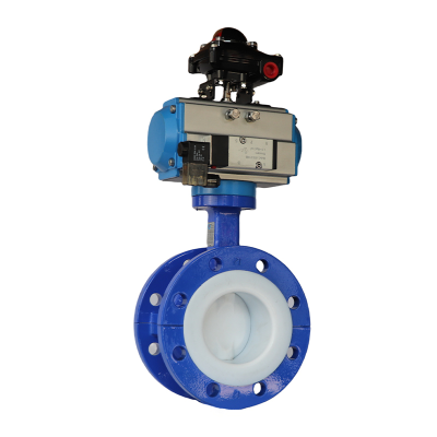 全襯法蘭式氣動蝶閥