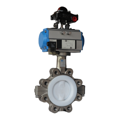 全襯不銹鋼單夾式氣動蝶閥