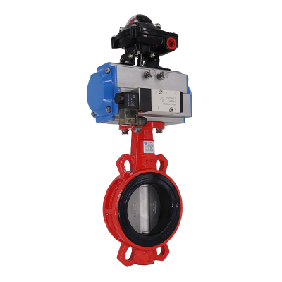 無靠背對夾式氣動蝶閥