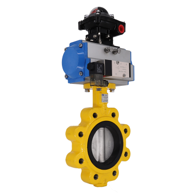 有靠背單夾式氣動(dòng)蝶閥