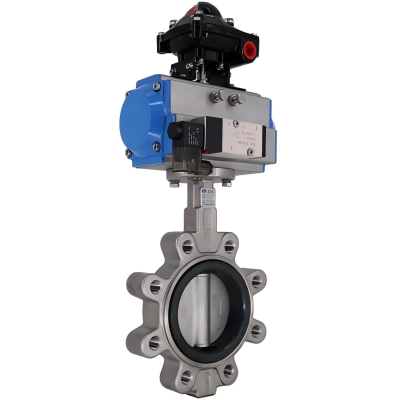 有靠背—不銹鋼單夾式氣動蝶閥