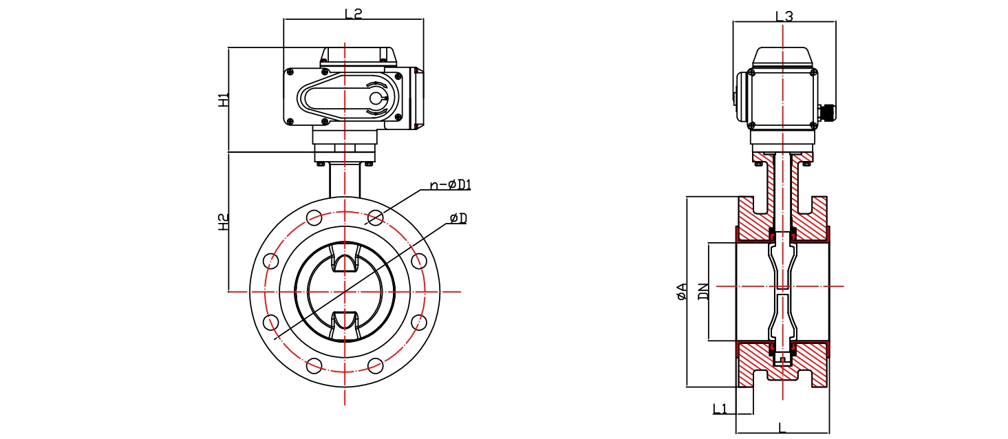 全襯—法蘭式電動蝶閥
