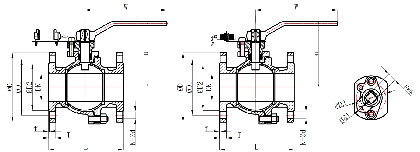 法蘭式發(fā)訊球閥